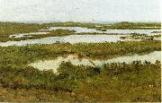 Albert Bierstadt A River Estuary, France oil painting artist